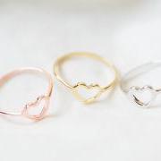 mini heart knuckle ring,knuckle ring,brass knuckle,,knuckle jewelry,mid knuckle ring,wedding ring,bridesmaid ring,bridesmaid gift,R097N