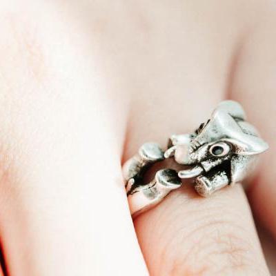 Foot elephant ring,animal ring,adjustable rings,Elephant foot,cool ring,couple ring,mens rings,unique ring,bridesmaid gift,SKD566 ,