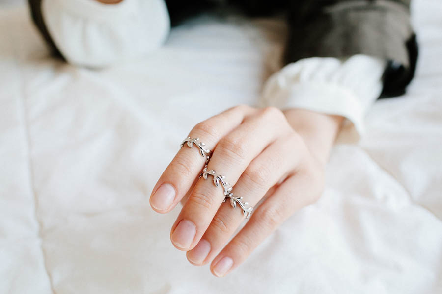 Adjustable Knuckle Leaf Ring,,jewelry,rings,unique Ring,adjustable Ring