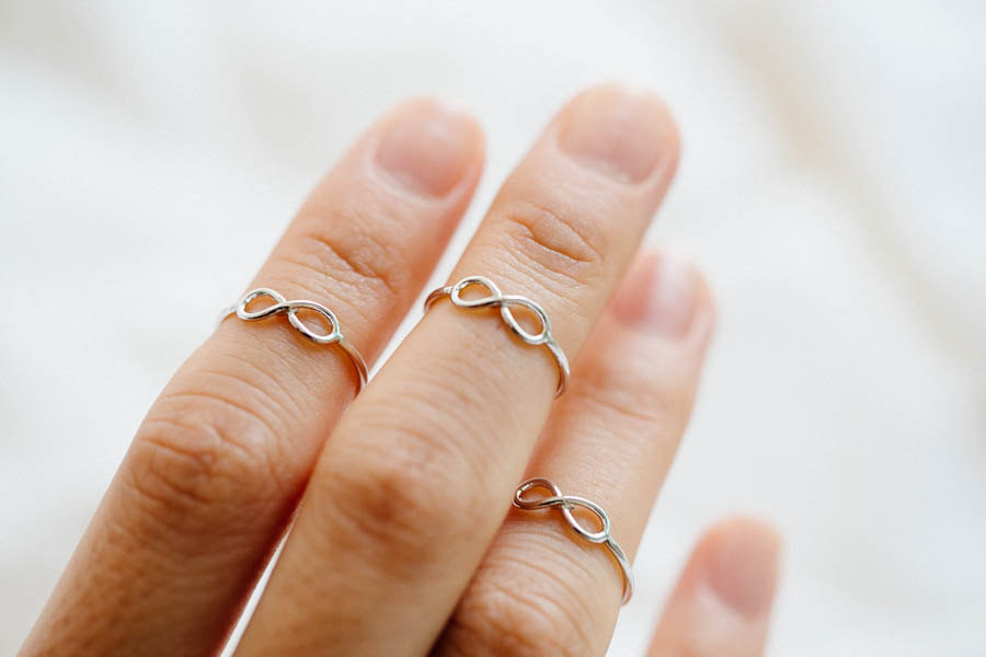 Mini Infinity Knuckle  Ring  infinity Pinky Ring  infinity 