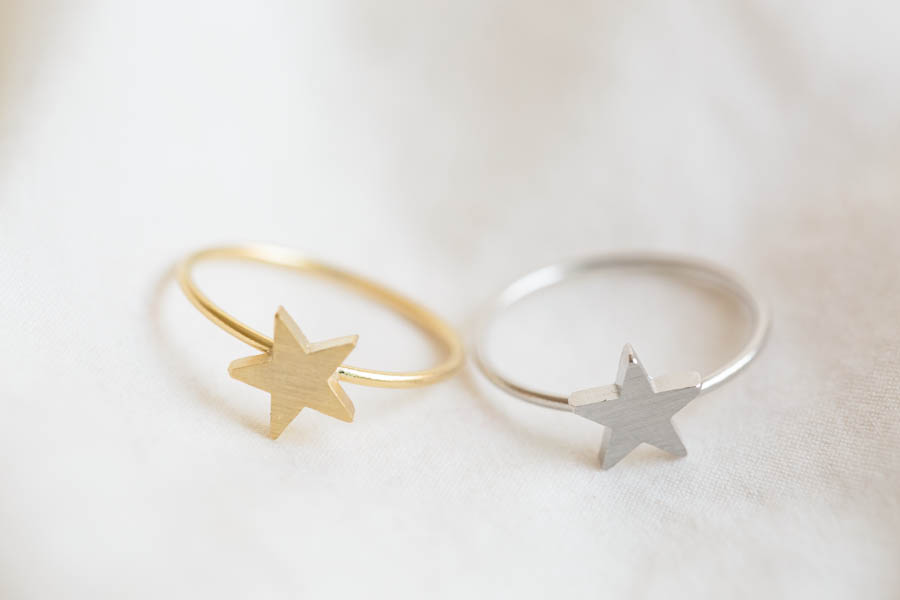  Silver Star Ring, Dainty Star Ring, Minimalistic Star