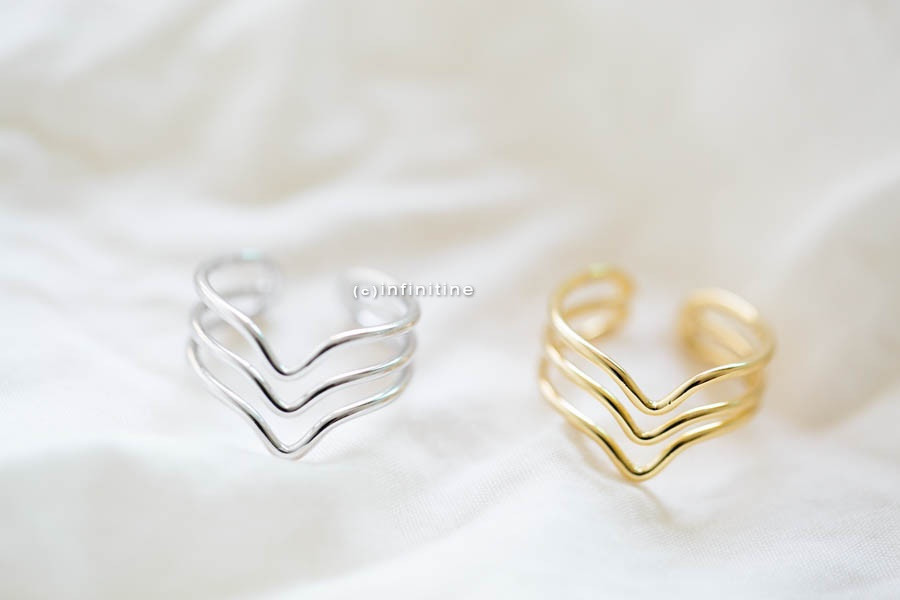gold knuckle ring set